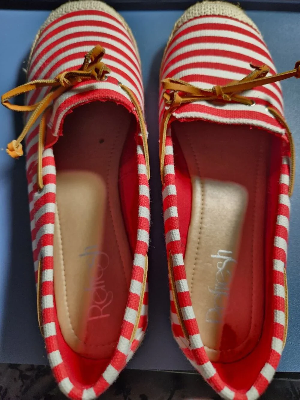 Red and White shoes